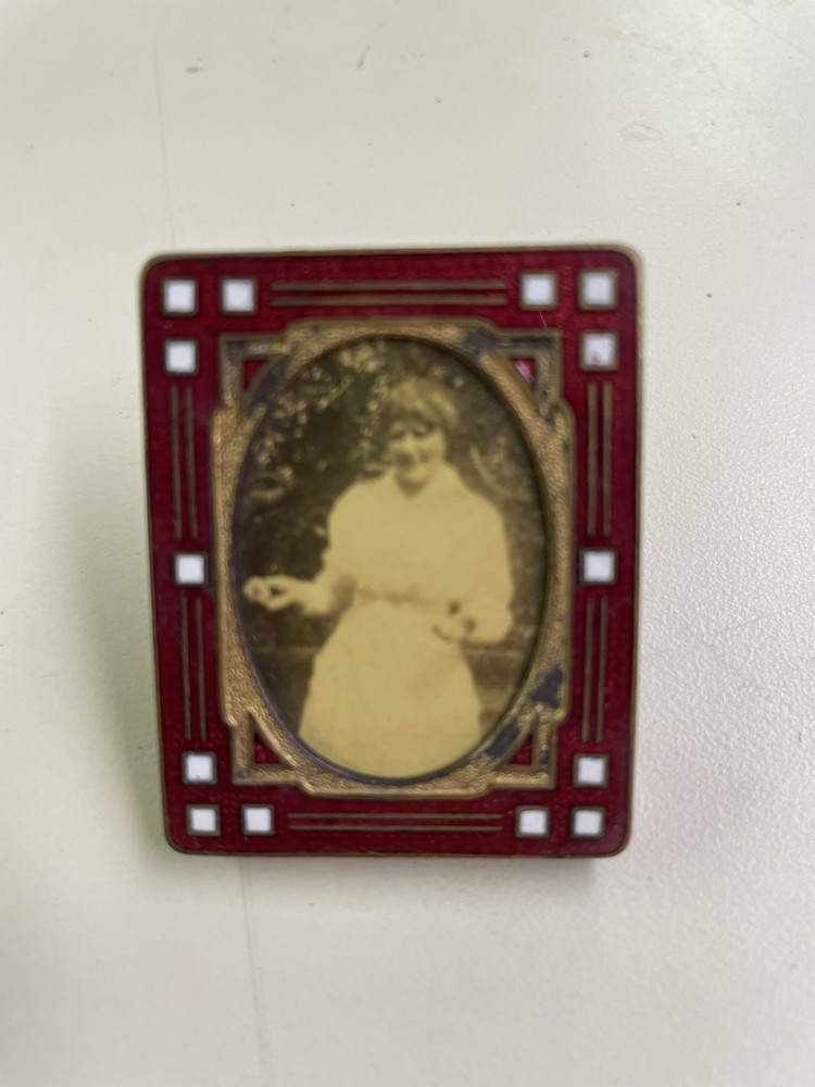 Five Vintage Enameled Metal Mini-frames.