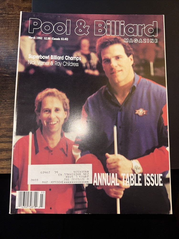 Pool & Billiard Magazine – March 1992