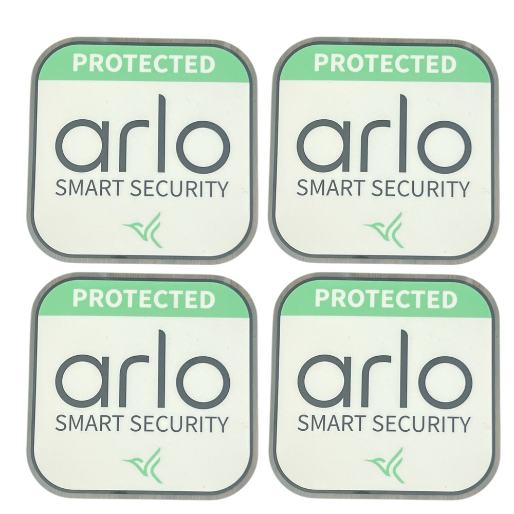 Original Arlo Smart Security Sticker Decal for Arlo Security Systems (4 PACK)