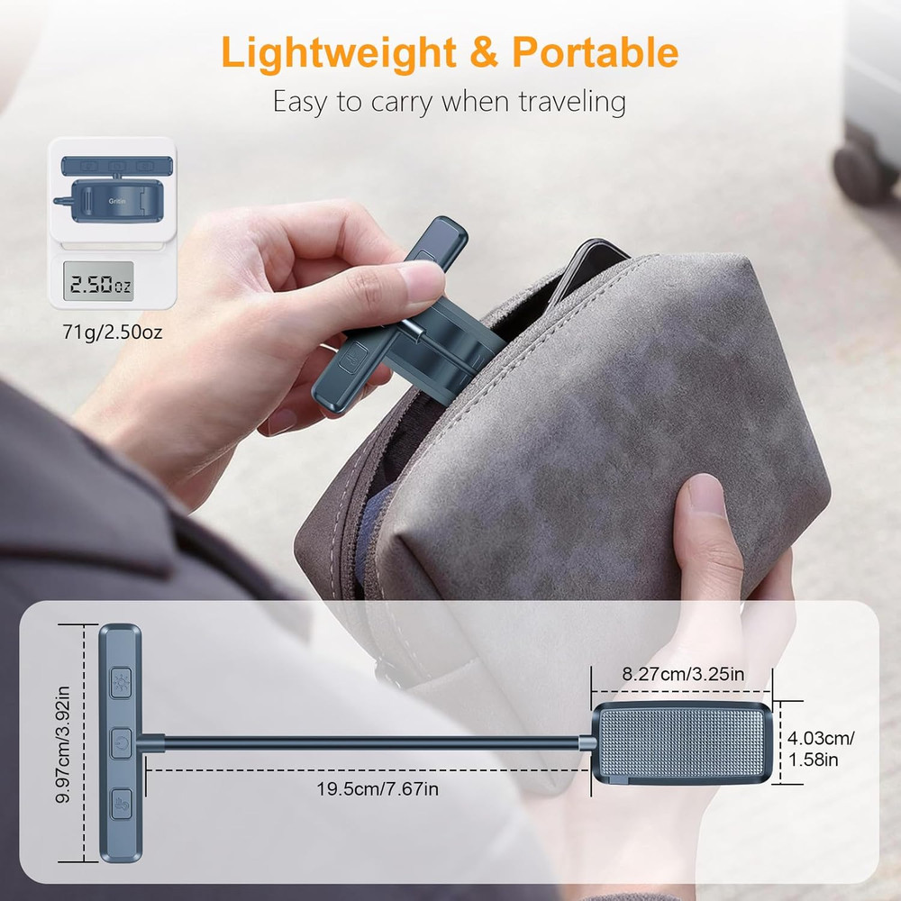 19 LED Rechargeable Book Light for Reading in Bed with Memory Function- Eye Cari