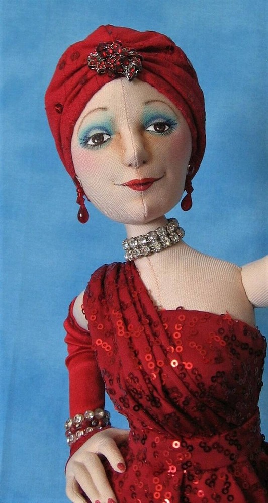 Cloth Art Doll (Paper) Pattern "Diva" by Arley Berryhill
