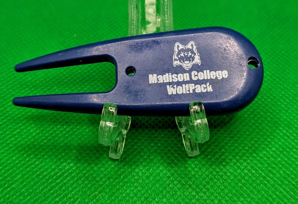 Vintage Plastic Madison College Wolfpack Divot Tool
