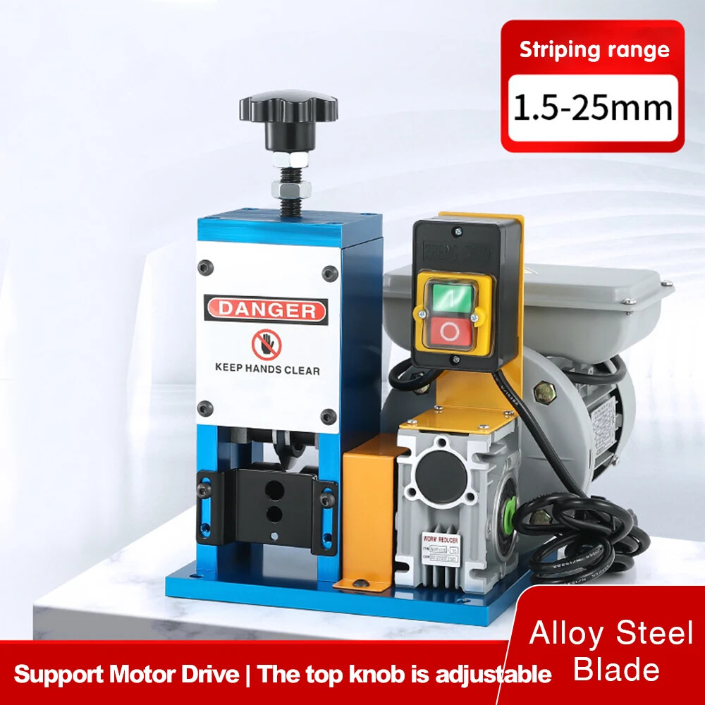 Electric Powered Wire Stripping Machine Automatic Cable Stripper Metal Recycle