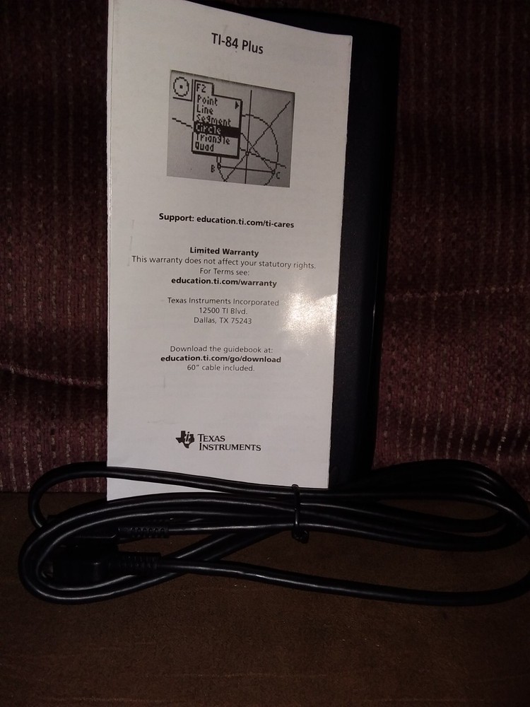 Texas Instruments TI-84 Plus Graphing Calculator, Black-Pre Owned