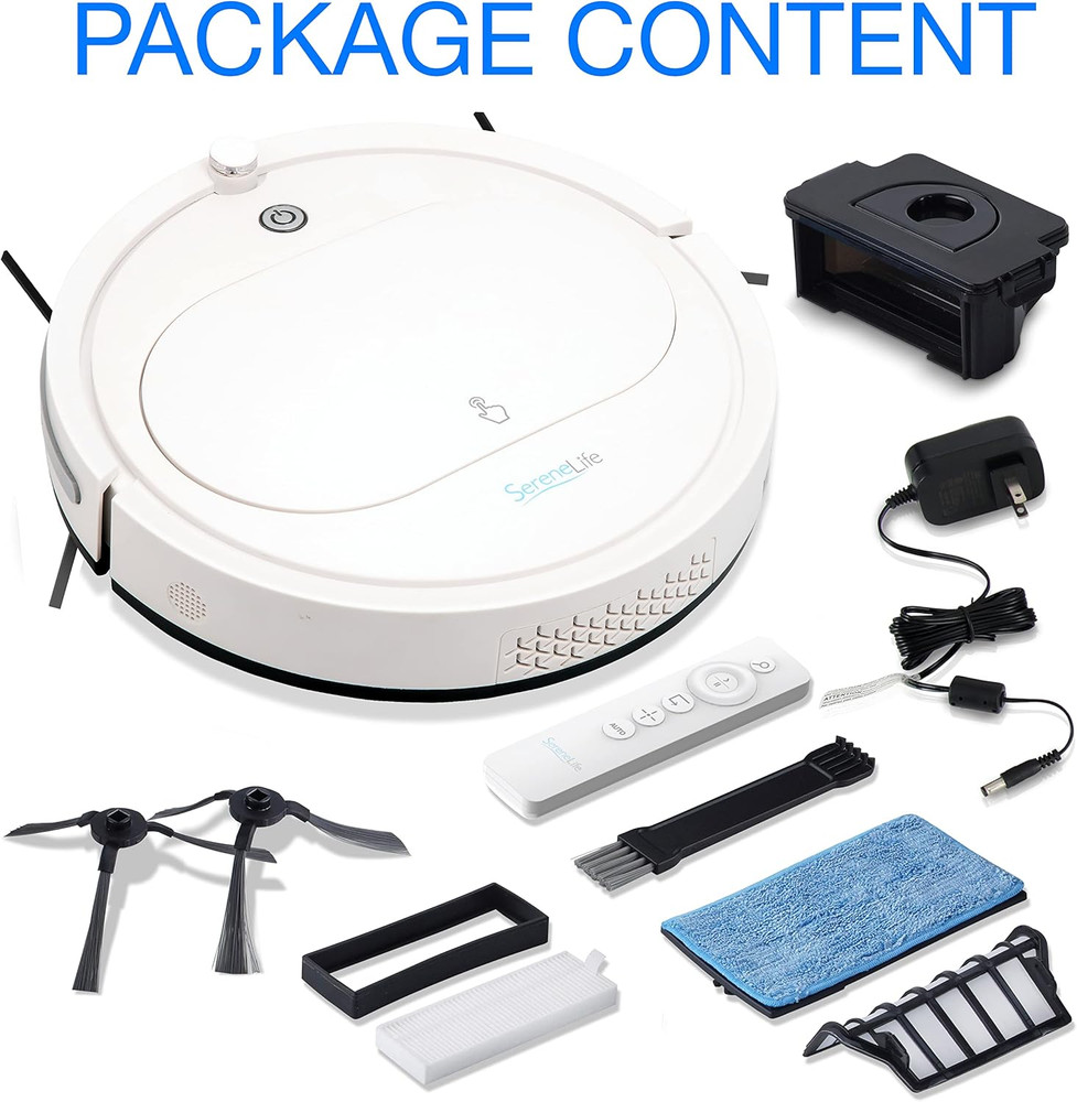 Robot Vacuum Cleaner with Remote Control, Smart Robotic Machine Automatic Floor