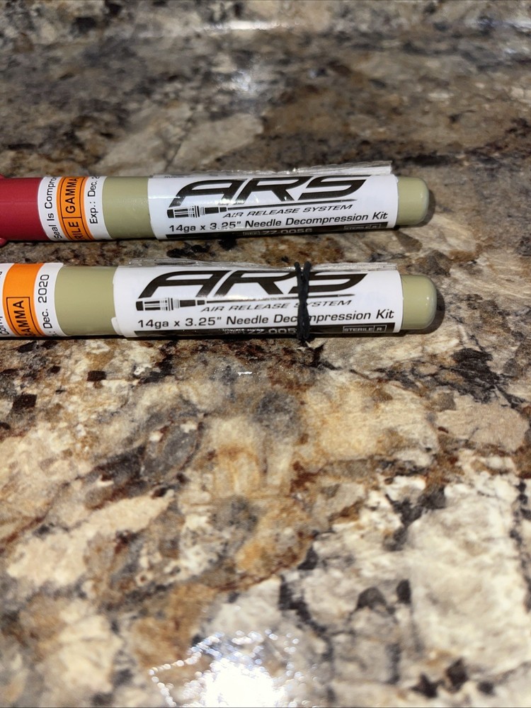 14ga NAR ARS Decompression Needle Kit *NEW Sealed* 2 qty