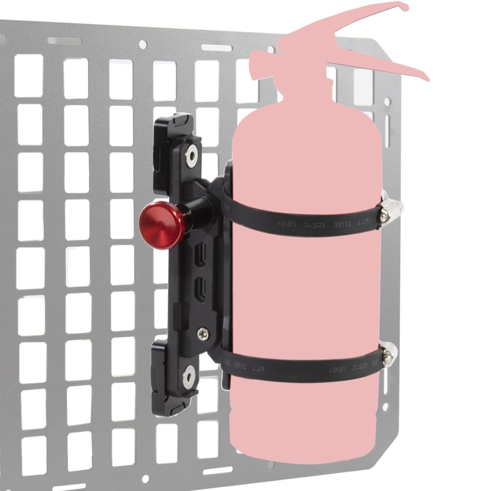 Molle Panel Fire Extinguisher Mount - Tactical Car Quick Release Fire Extingu...