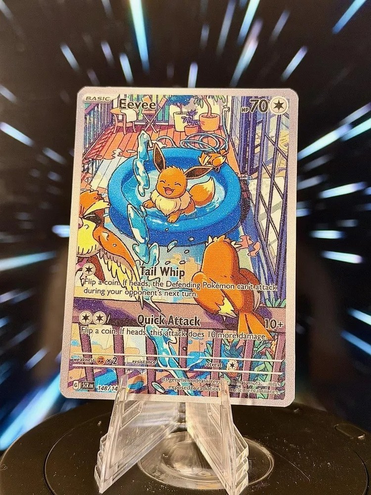 Pool Eeveelution Fan Art Trading Card