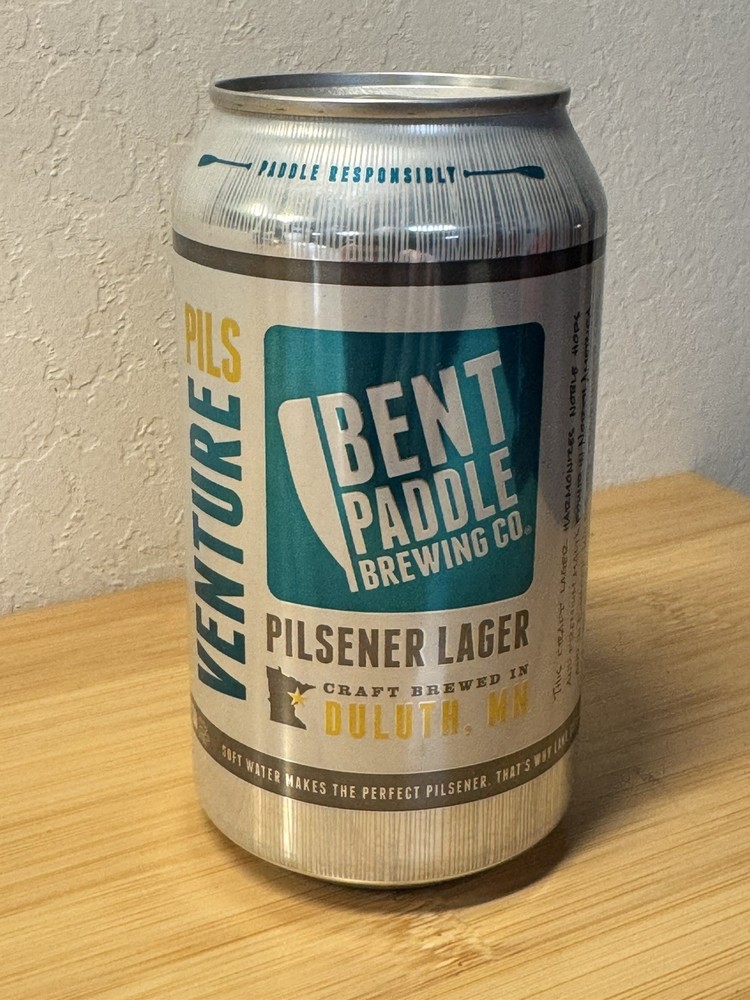 Bent Paddle Venture Pils - Empty Beer Can Bottom Opened - Duluth