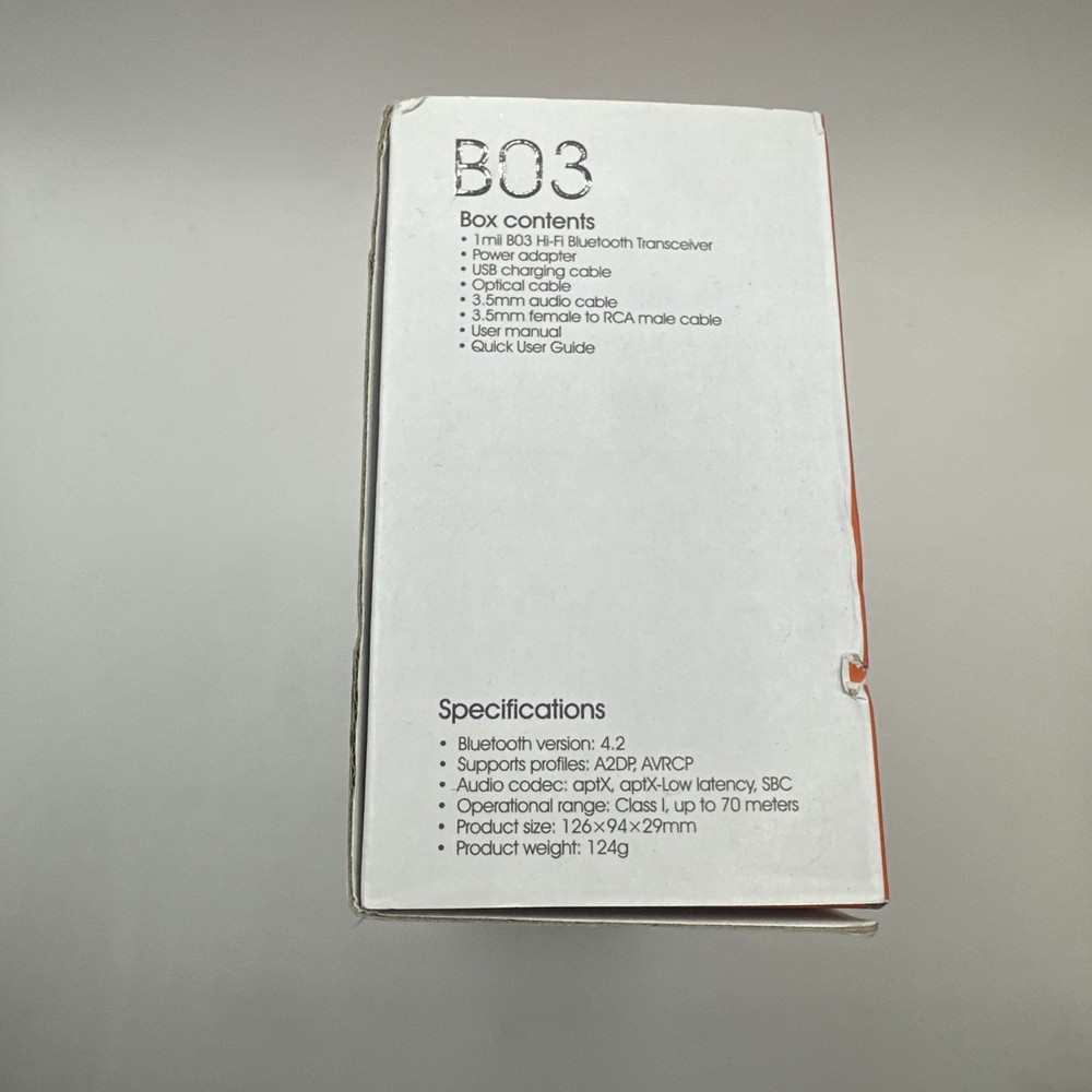 New 1Mii B03 230ft. Bluetooth 4.2 Transmitter