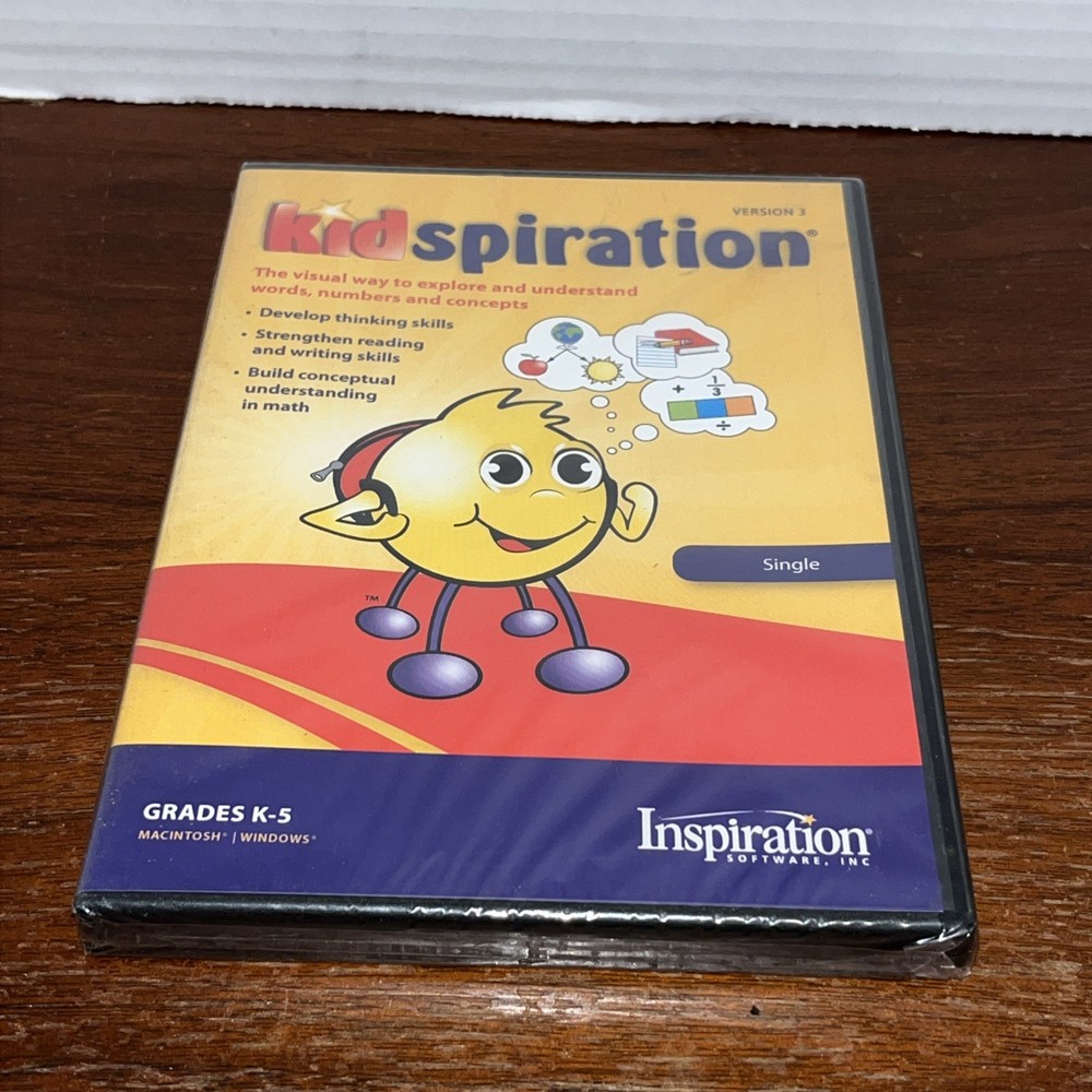 Kidspiration 3.0 for PC/Mac Inspiration Visual Learner Curriculum New - Single
