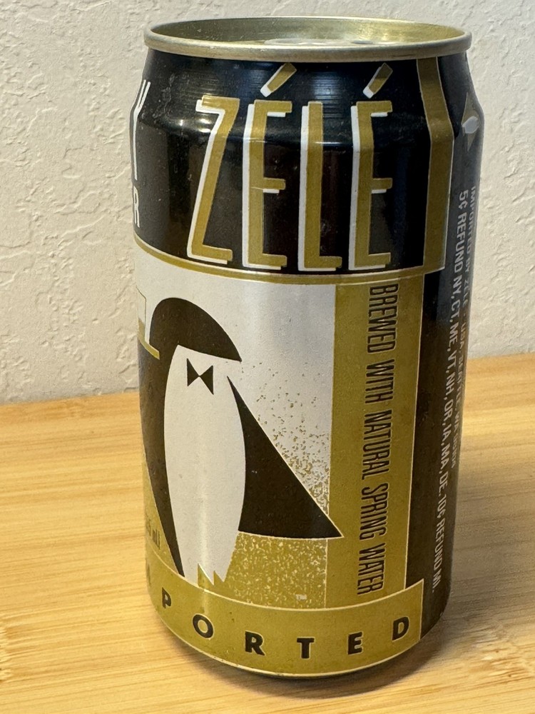 Zele Dry Beer - Empty Beer Can - Bottom Opened