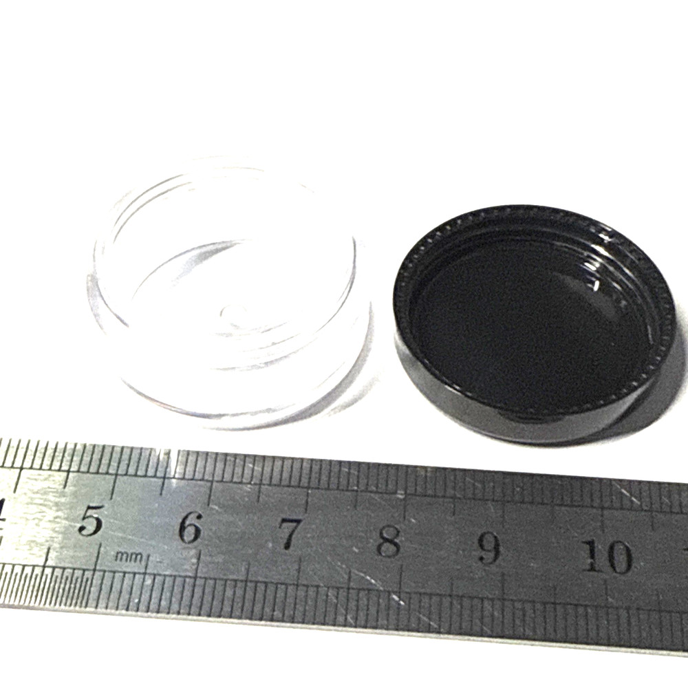 2 x small plastic jars with caps