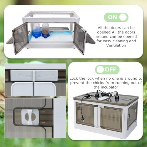 Chicken Brooder Box for Chicks Brooder Heater Chicks Warmer Brooder Plate Kit