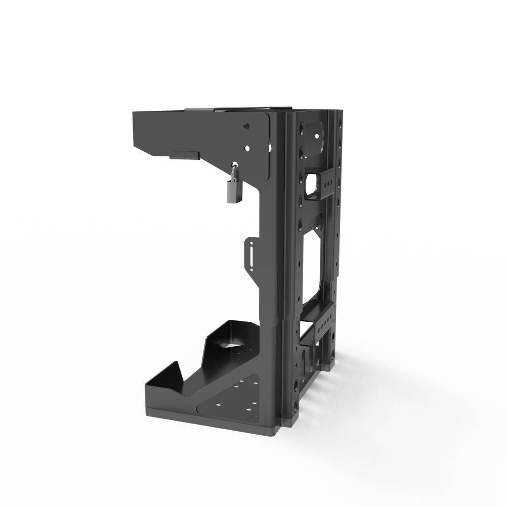 Adjustable Backpack Blower Sprayer Rack for Open & Enclosed Landscape Trailer