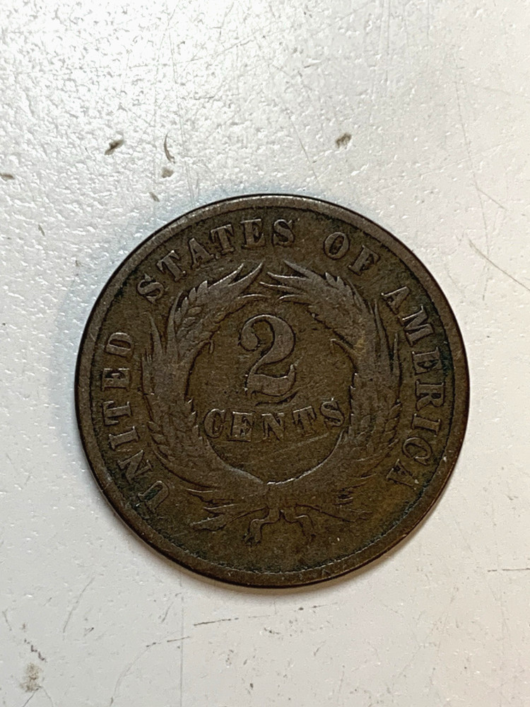 1869 Copper Two Cent Piece #832