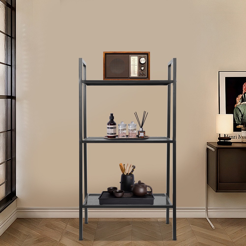 3-tier Storage Rack, Kitchen Storage Rack, Multi-tier Bookshelf, Stepped Shape