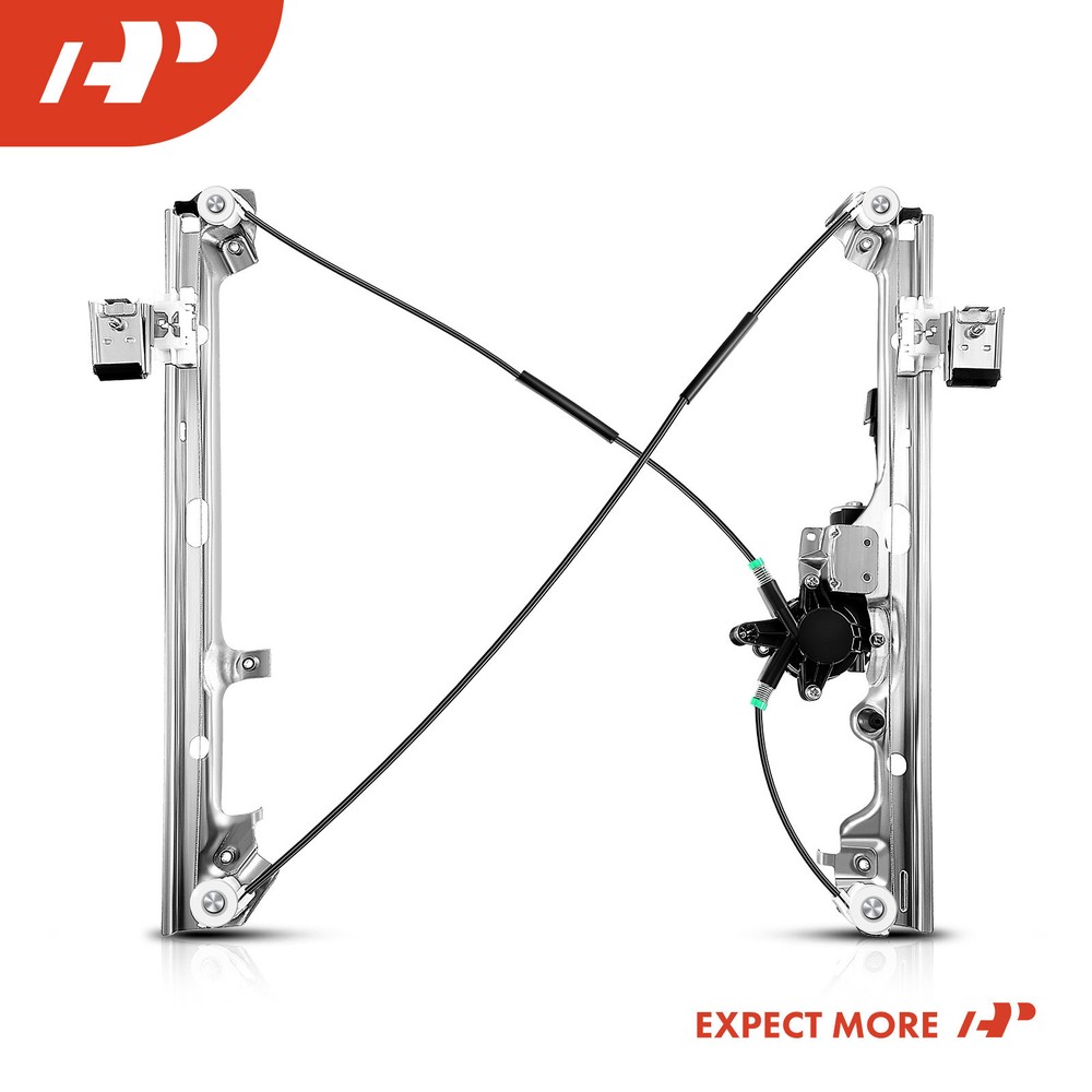 A-Premium Power Window Regulator w/ Motor Front Driver for Chevy GMC Cadillac