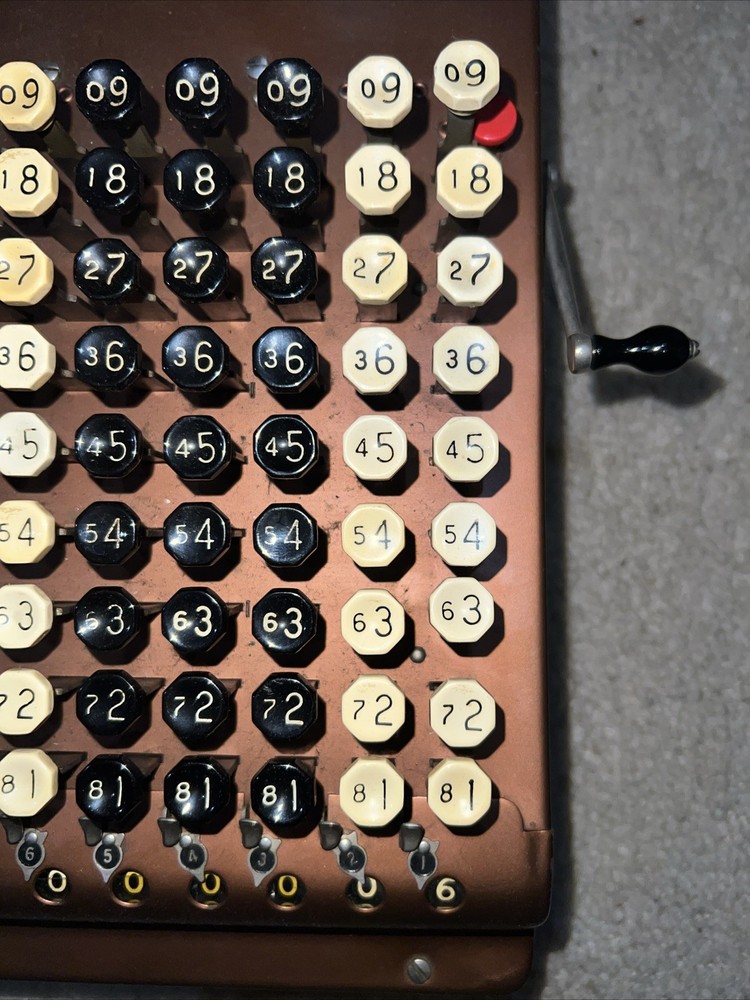 Felt &Tarrant MFG Co. Comptometer Trade Adding Machine Chicago USA
