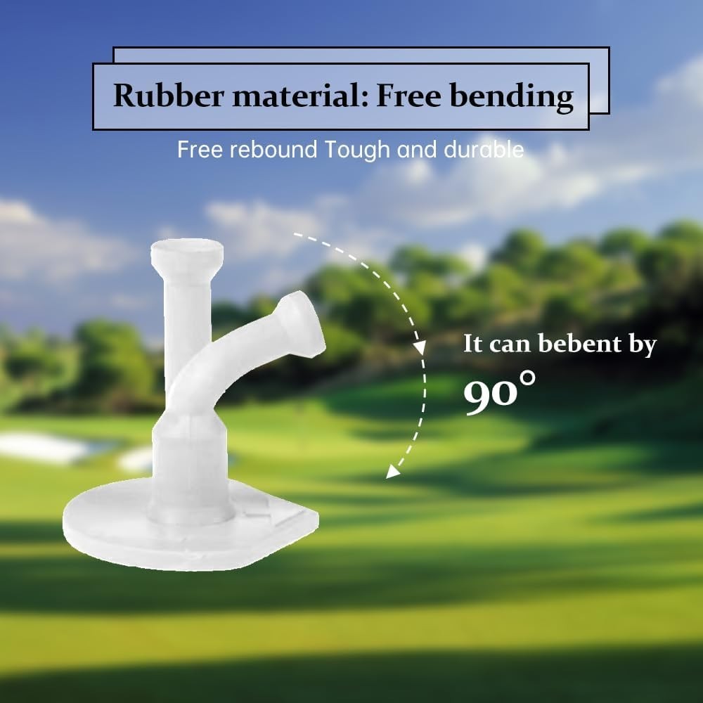 Portable Golf Simulator Tees Set with Weighted Bases - Perfect for Practice