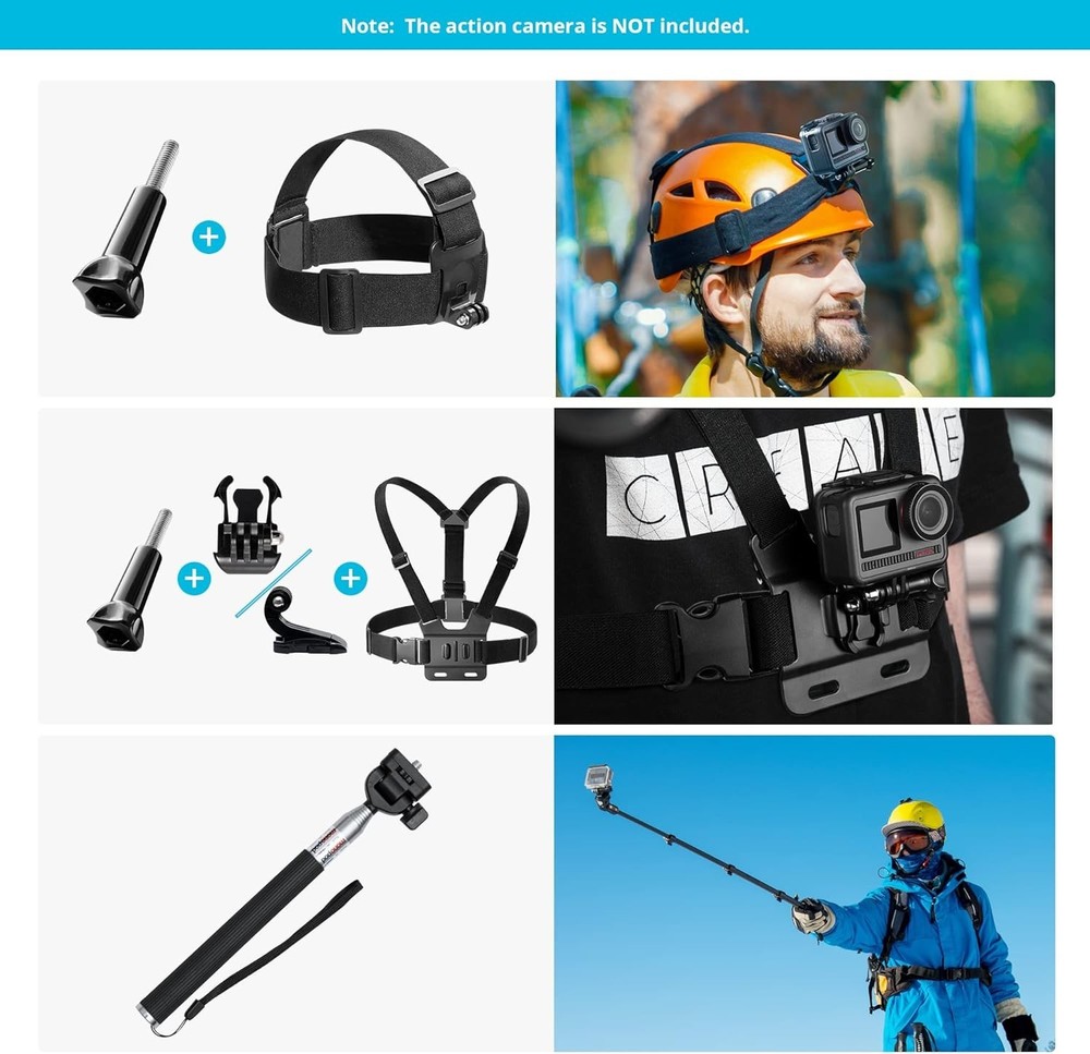 60 in 1 GoPro & Action Camera Accessories – Capture Every Angle
