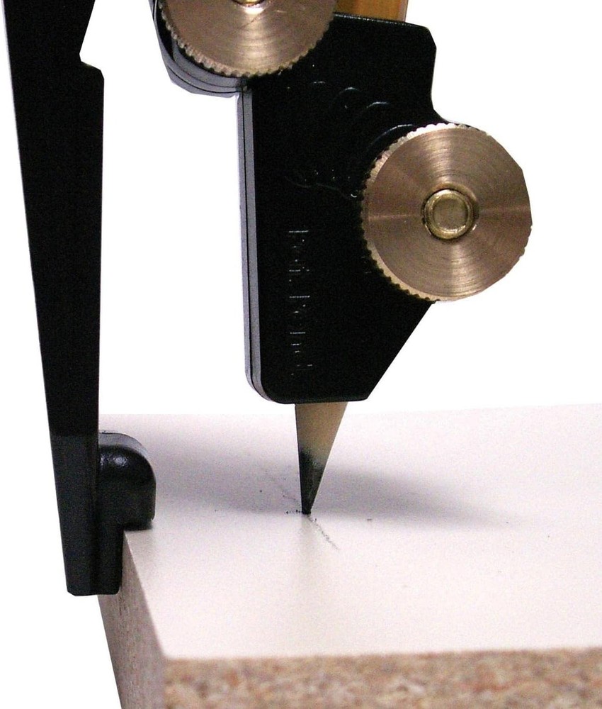 Durable Scriber Tool with Contoured Grip for Accurate Offset Measurements