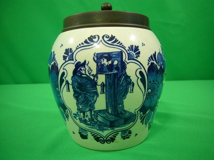 Vintage Delft Tobacco Jar