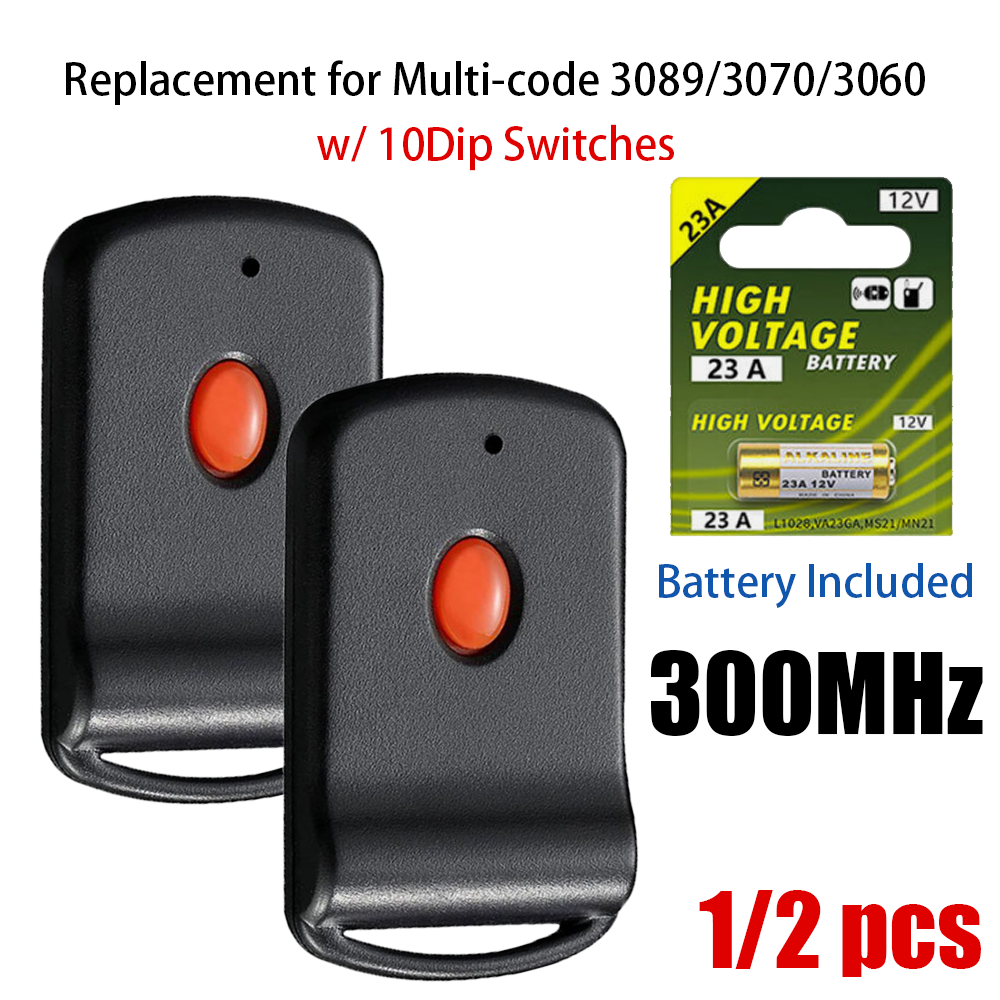 Multicode 3089 Garage Door Opener Or Gate Opener Visor Remote Transmitter US