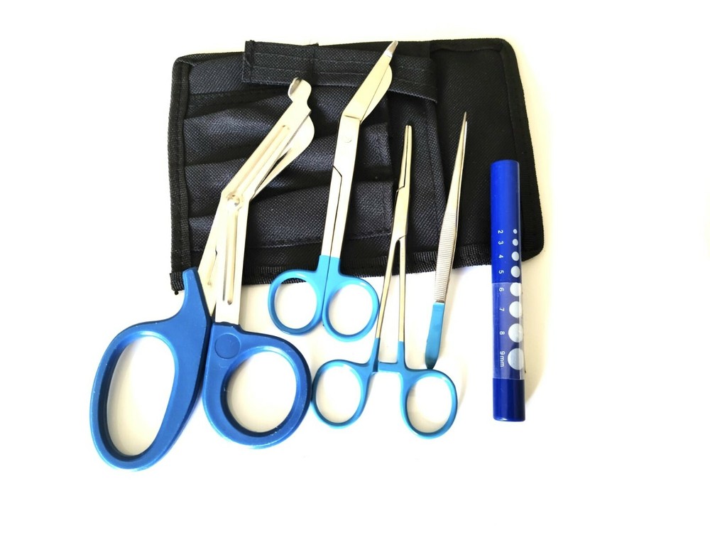 Shears; EMT/Scissors combo pack w/holster (Blue)