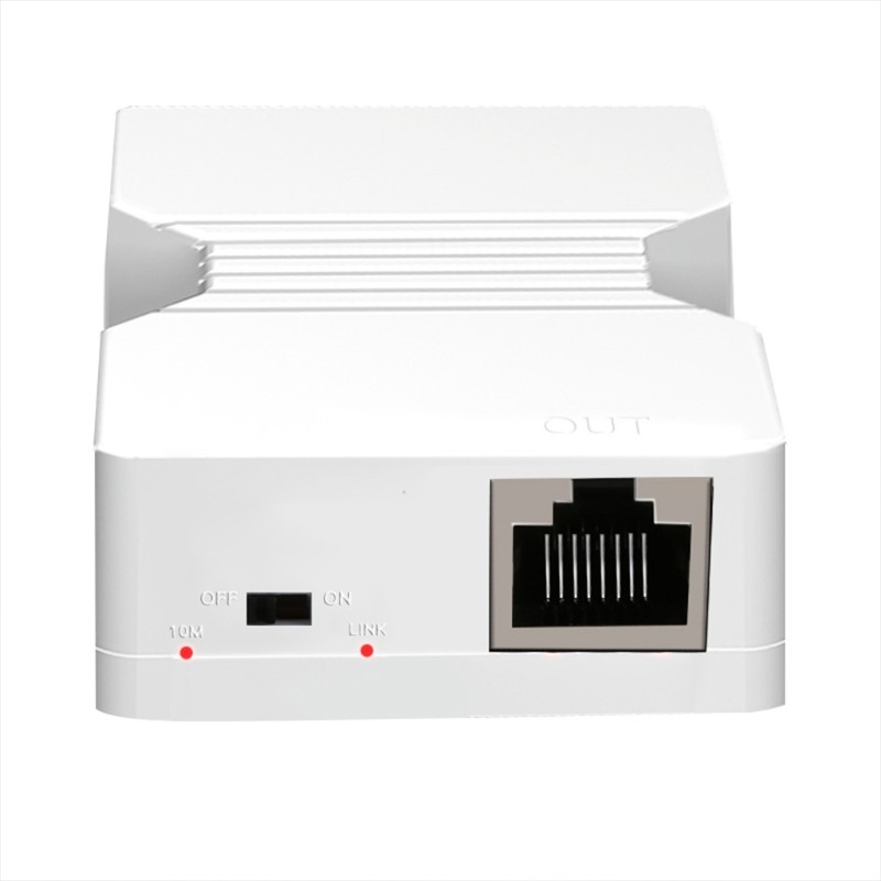 PoE Extender Switch 2 Rj45 200m Ethernet Data Enhancement Repeater Amplifier 10M