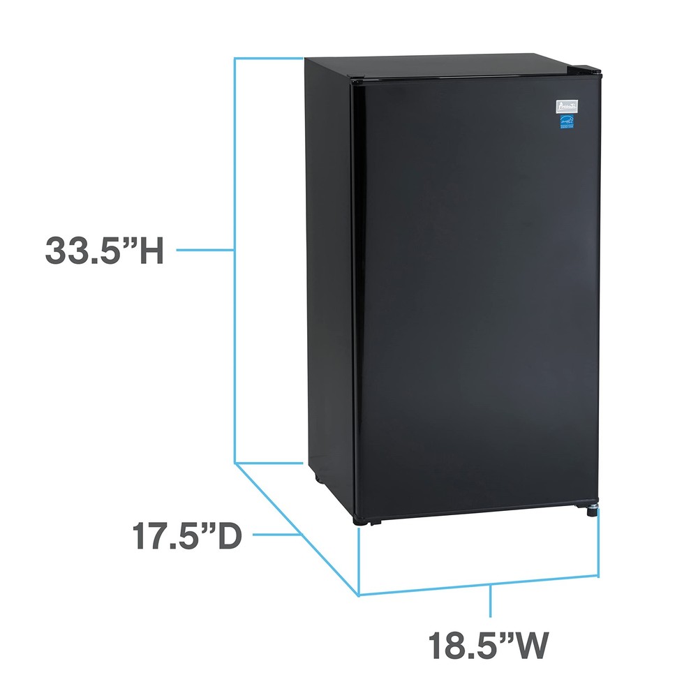 AVANTI 3.2 Cu. Ft Compact Mini Refrigerator Black AR321BB