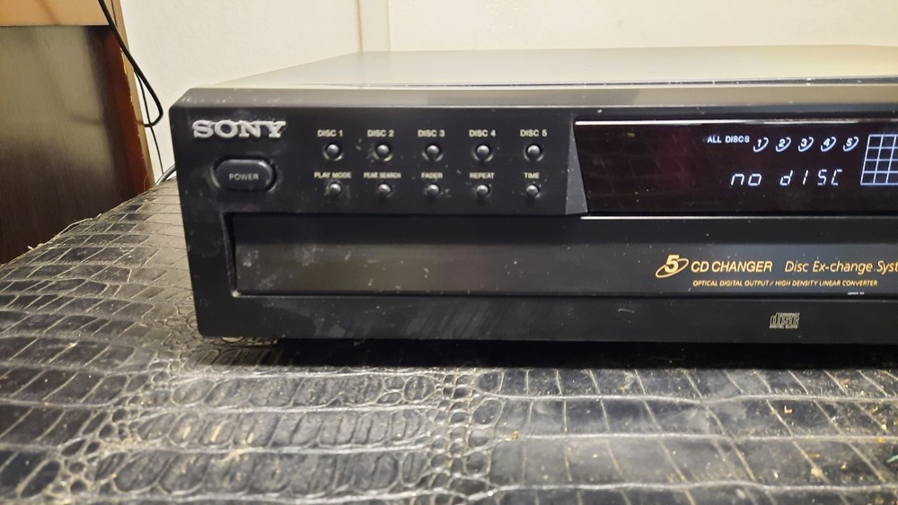 Sony Compact Disc Player 5 Disc Cdp-ce275 Tested Works