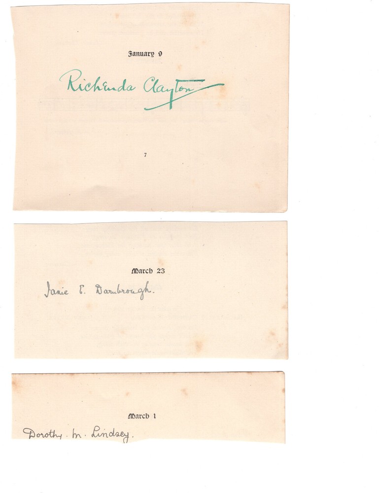 25 Classical Signed Birthday Pages 1920s / Autographed Opera Pianists Composers
