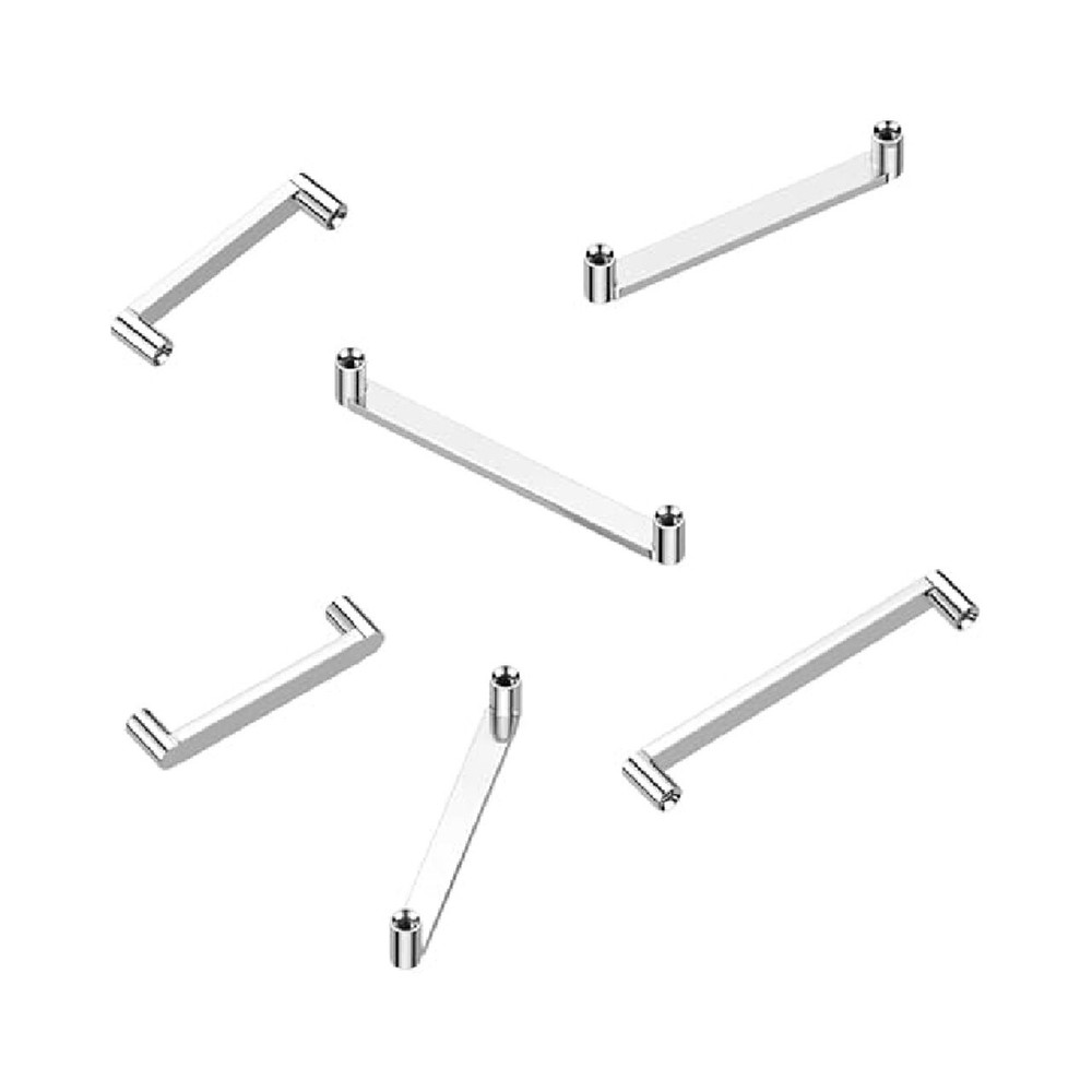 G23 Solid Titanium 16G Bar Flat Staple Barbell Surface Piercing Jewelry - 1 PC