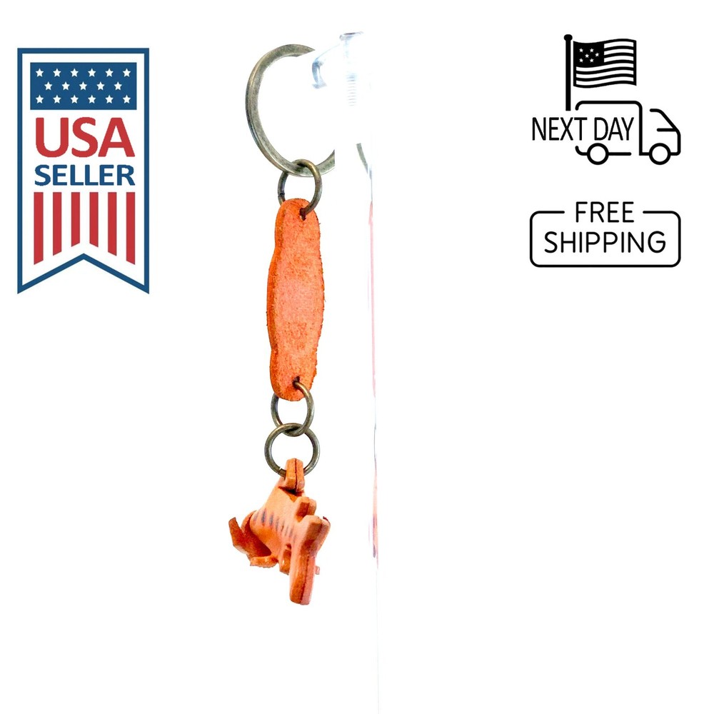 Sea Trout Handmade Leather Keyring