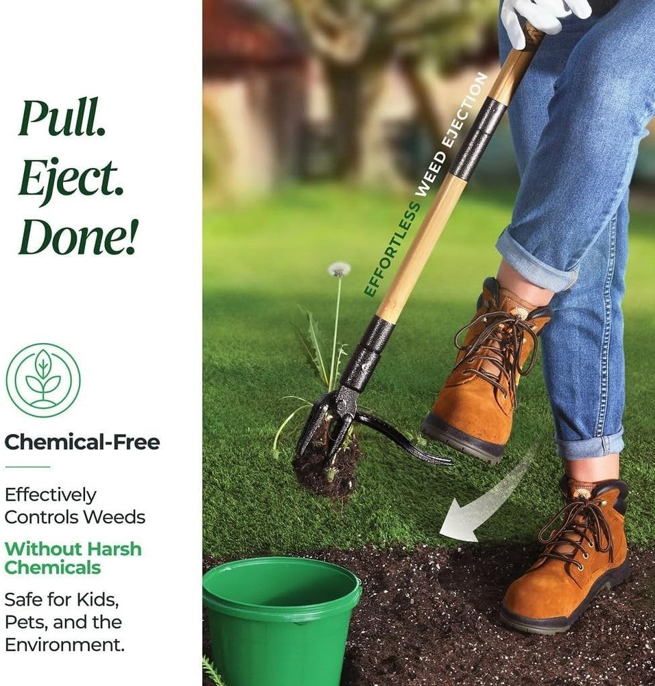 Ergonomic Design Weed Remover - Stand Up Garden Weeding Tool