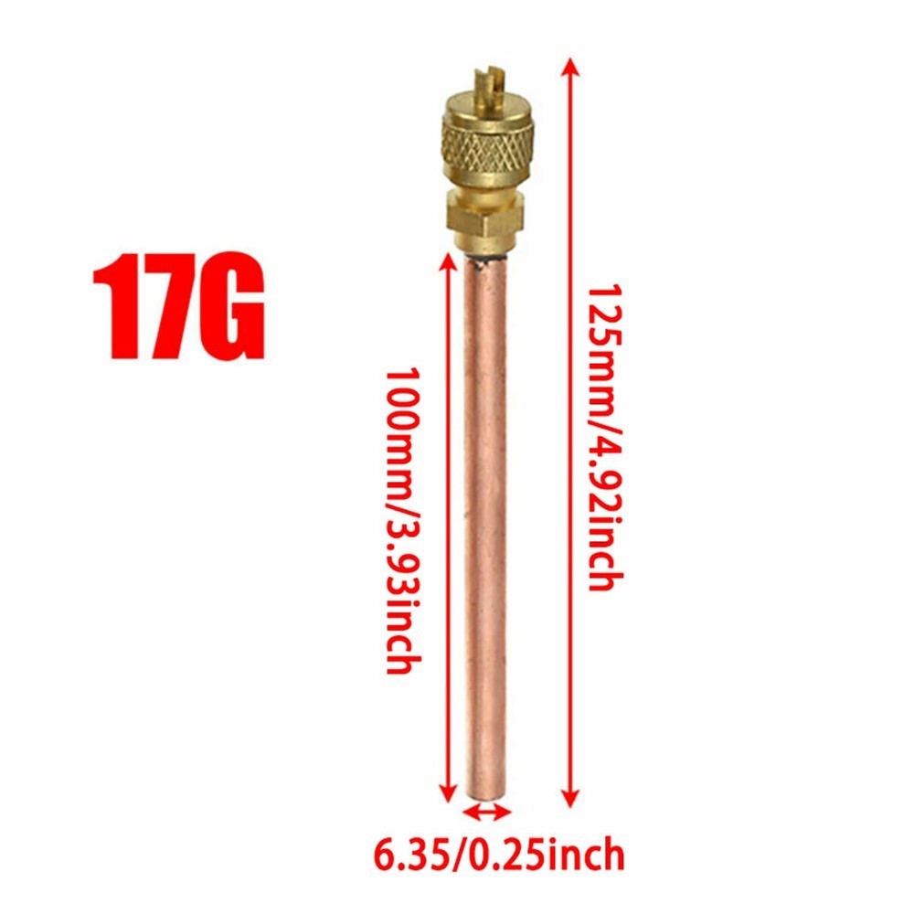 Maintenance Valve Set 3.4 Mpa 5Pcs Access Valves Air Conditioner Copper