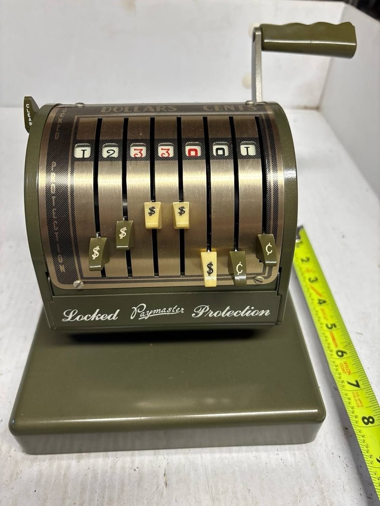 Paymaster Series X-550 check writer locked protection