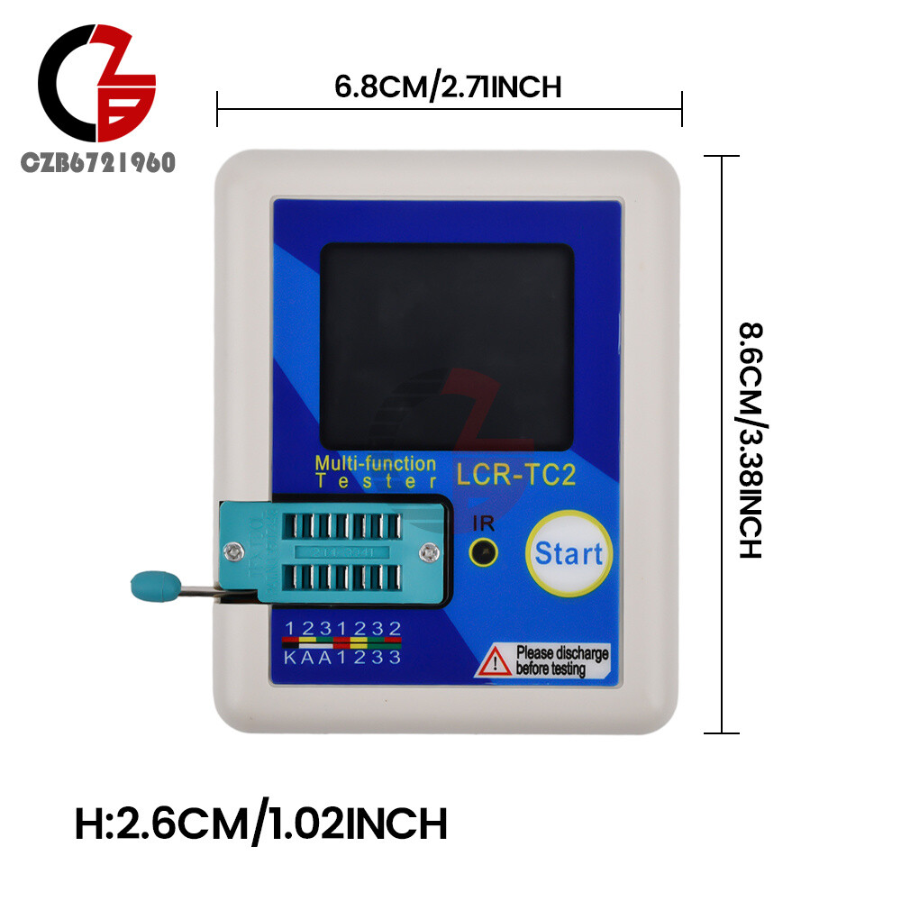 LCR-TC2 Transistor Tester high-precision upgraded version V3.1E with Accessories