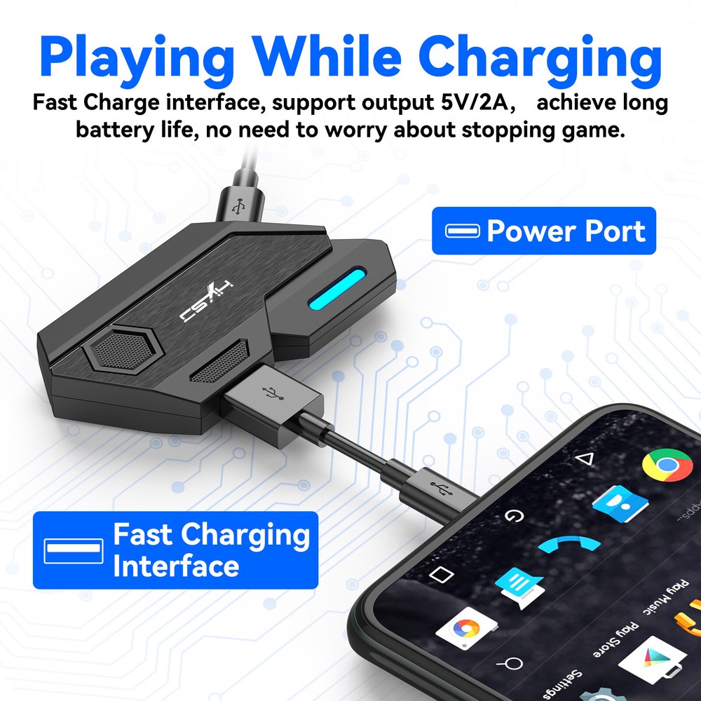 Gamepad PUBG Controller Game Keyboard Mouse Converter For IOS 13.4 below Adapter