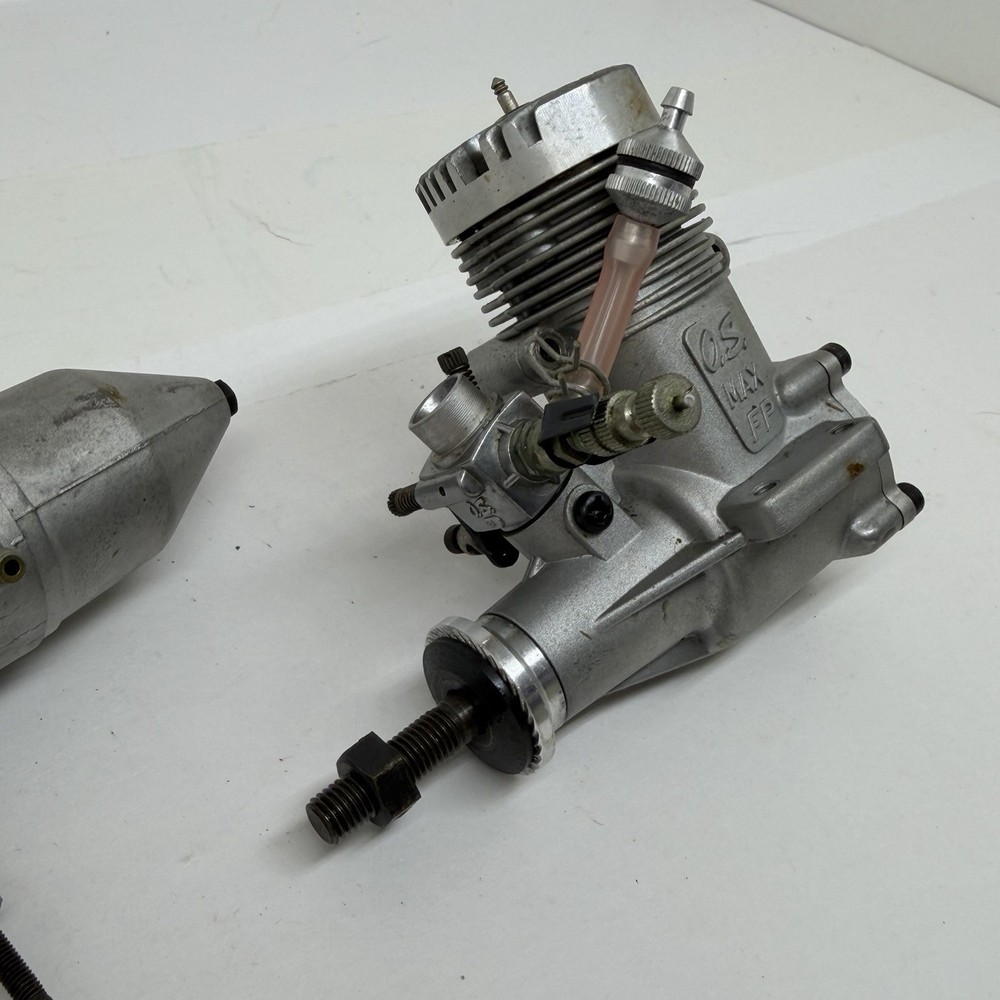 OS Max FP 40 RC Airplane Engine w/ E3030 Muffler Untested Sold As Is