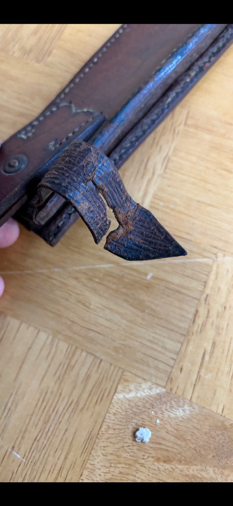 1945 Leather Bolo Machette Sheath