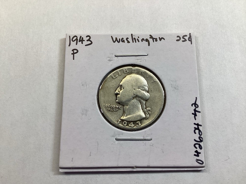 1943 Washington 90% Silver Quarter with Details 042624 42e