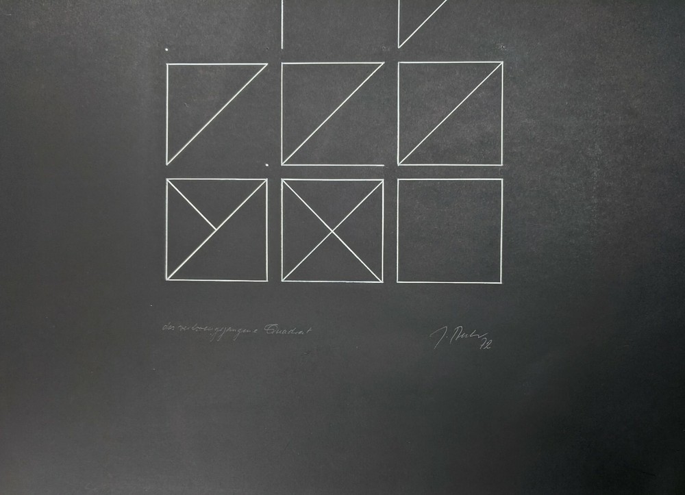 Joachim Becker, The Lost Square, Signed, Dated, 1972
