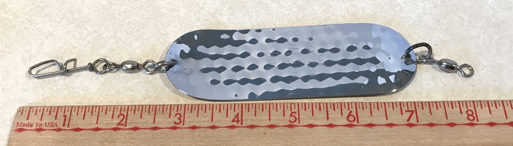 LUHR JENSEN Dodger Trolling Flasher MOOCHER 3/0 Size #000 - DIMPLED w/ Swivels