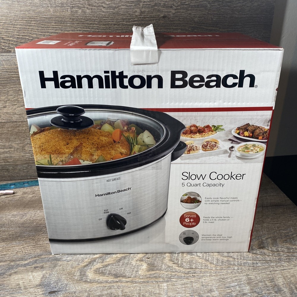 Hamilton Beach 5-Quart Portable Slow Cooker