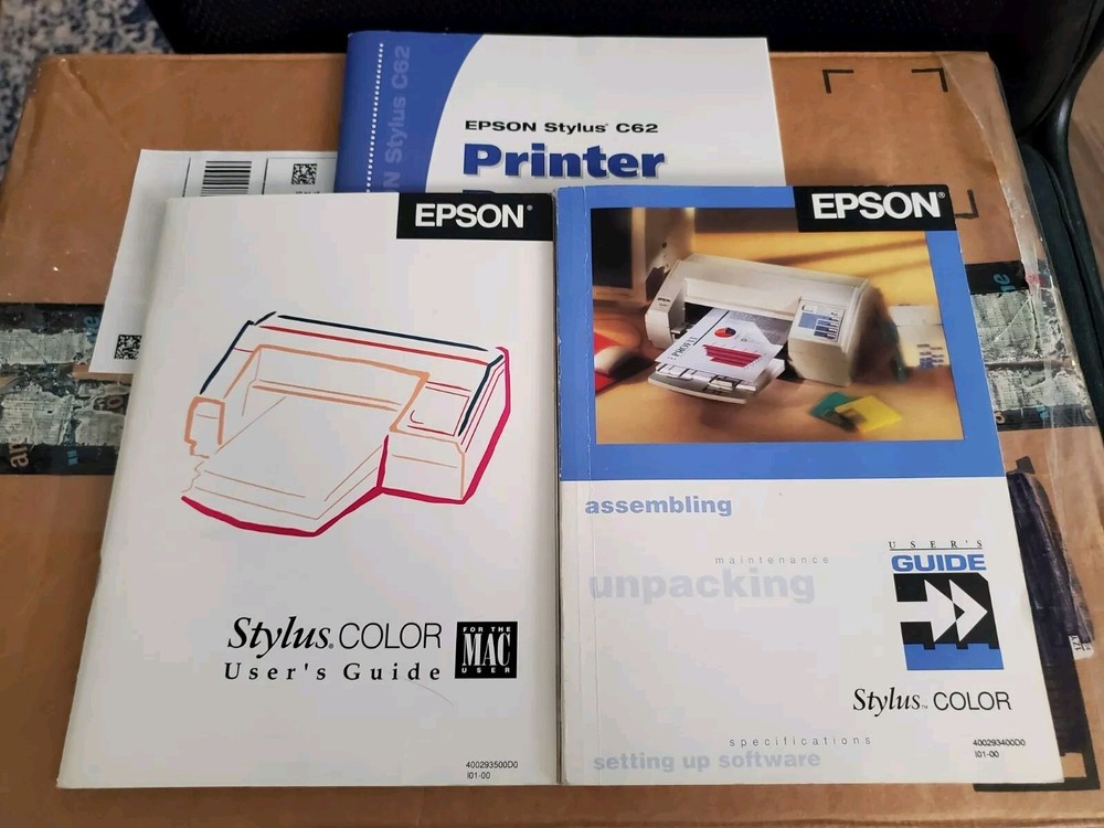 Vintage Epson Stylus Color / C62 printer manuals