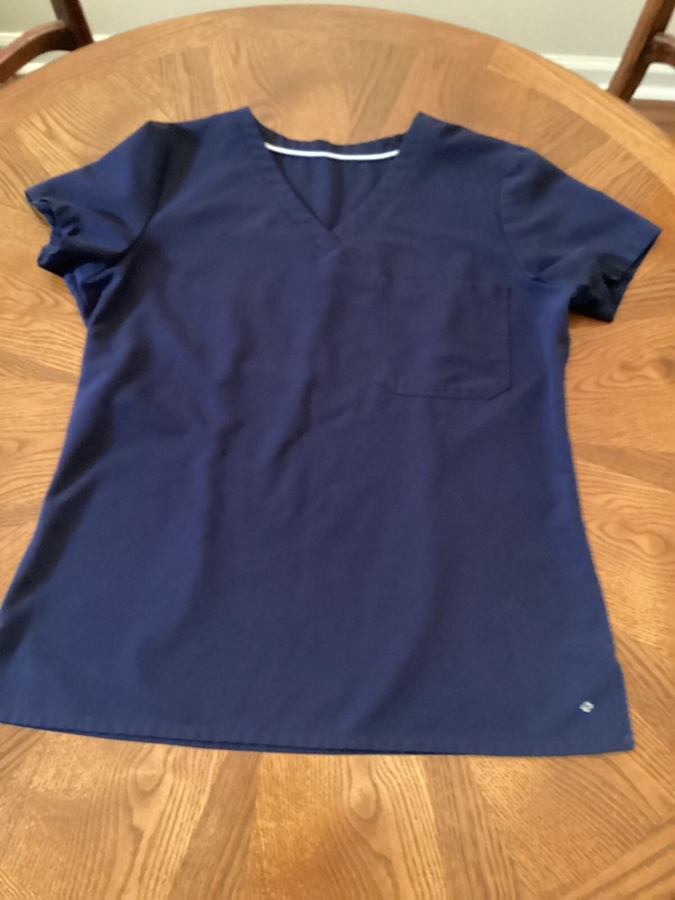 White Cross Womens Scrub Set, Blue, Size M