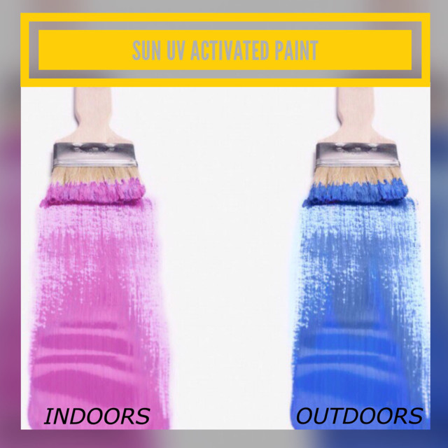 Photochromic Color Changing Sun UV Reactive Paint