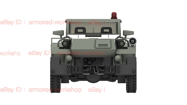 3D Printed 1/72 Heavy-duty jeep Unpainted